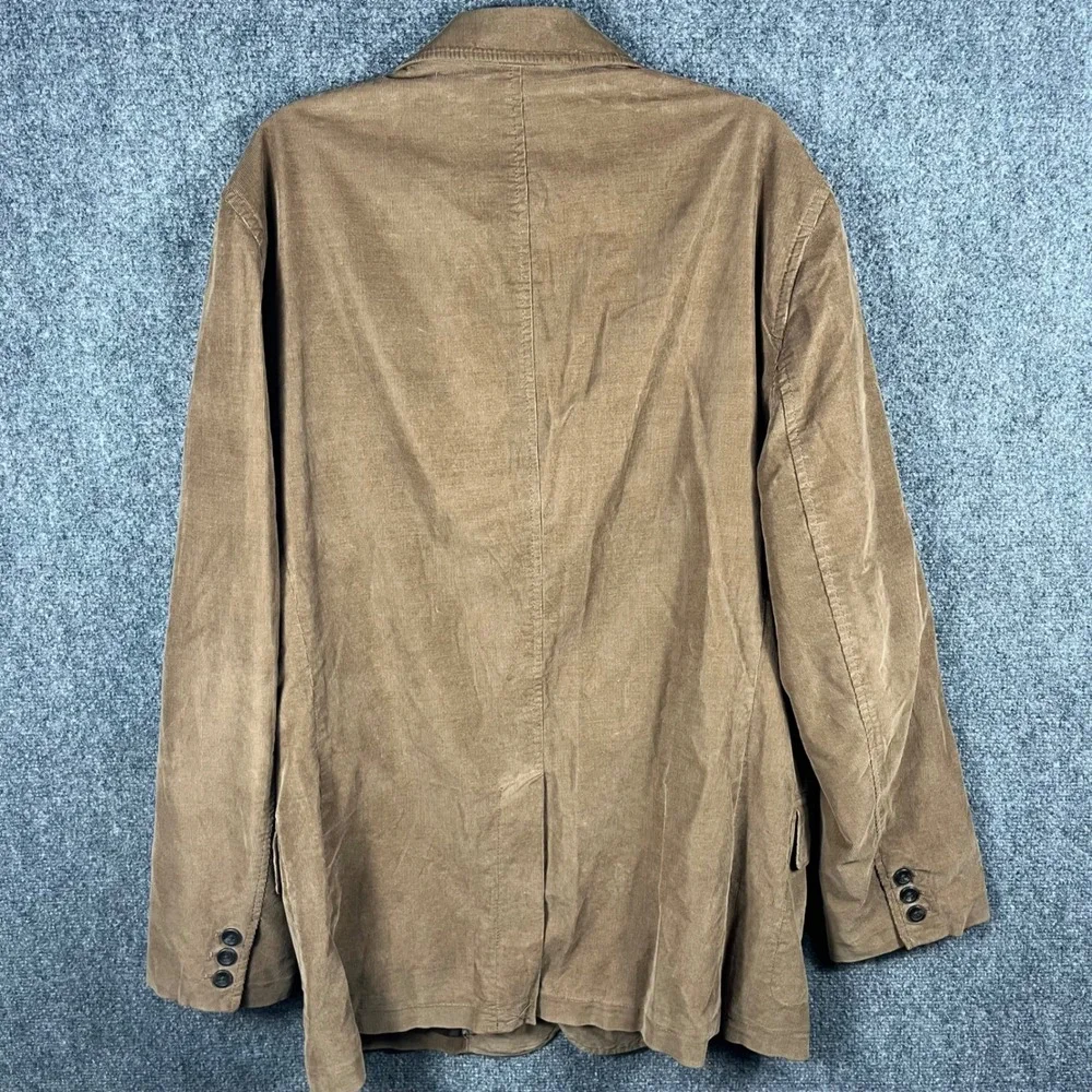 Gap Corduroy Blazer Men Large Brown 3-Button Cotton Sport Coat Classic Fit